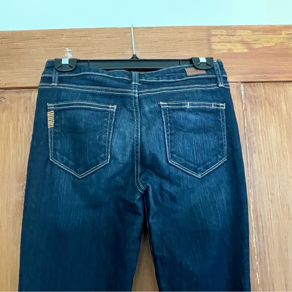 Paige Skyline Skinny USA Dark Wash Blue Stretch Jeans 27 - Picture 4 of 10